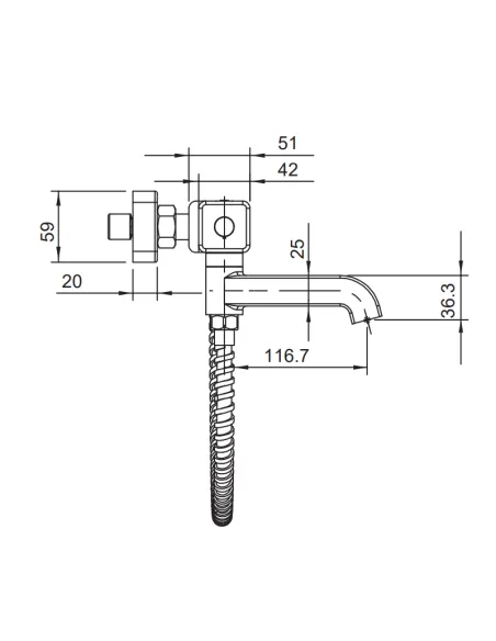Смеситель для ванны Koer KB-47011-05, с термостатом, черный