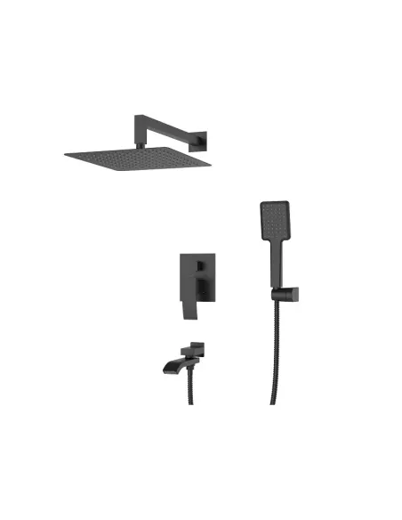 Душова система Koer KB-66007-05, прихованого монтажу, чорний Душова система Koer KB-66007-05, прихованого монтажу, чорний