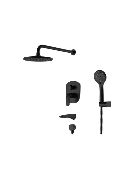 Душова система Koer KB-64008-05, прихованого монтажу, чорний Душова система Koer KB-64008-05, прихованого монтажу, чорний