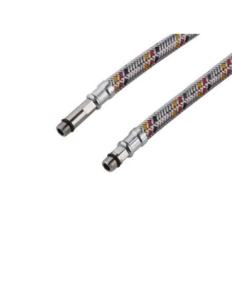 Шланг для смесителя Kroner KRP ВН 1.5 метра, KRM 1/2 дюйма х М10, наржавеющая сталь, пара