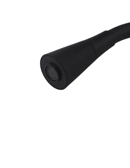 Вилив гнучкий для змішувача Kroner KRM - C8031BLK, чорний з душовою насадкою