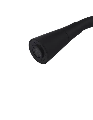 Излив гибкий для смесителя Kroner KRP - C803BLK, черный с душевой насадкой