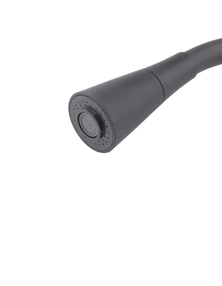 Вилив гнучкий для змішувача Kroner KRP - C803GRA, сірий з душовою насадкою