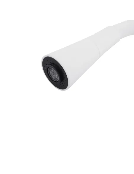 Вилив гнучкий для змішувача Kroner KRP - C803WHI, білий з душовою насадкою