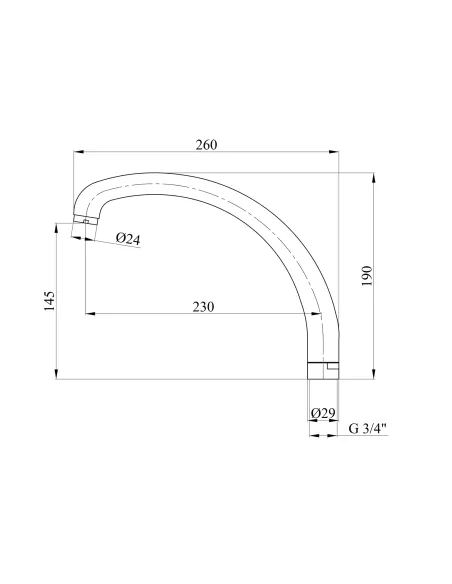 Излив для кухонного смесителя Kroner KRM - C806