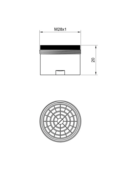 Аератор для змішувача Kroner KRM - C926, зовнішня різьба