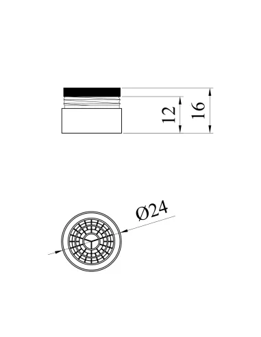 Аератор для змішувача Kroner KRP - SCH924, зовнішнє різьблення