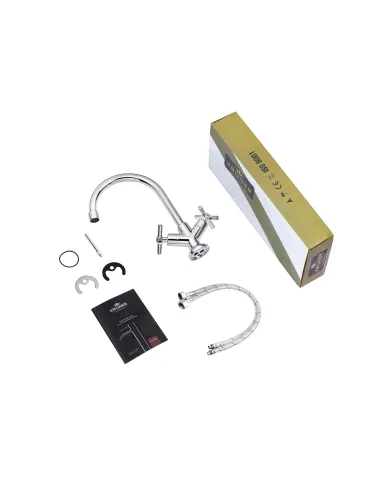 Змішувач для кухні Kroner KRM Aller - C030, двовентильний