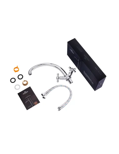 Смеситель для кухни Kroner KRP Royce - C032, двухвентильный