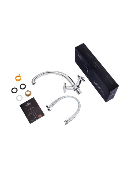 Змішувач для кухні Kroner KRP Royce - C032, двовентильний