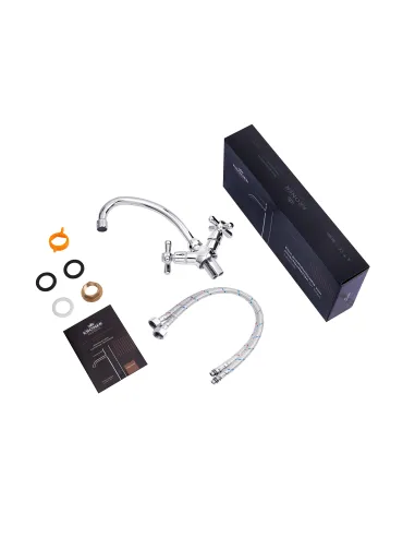 Смеситель для кухни Kroner KRP Royce - C030, двухвентильный