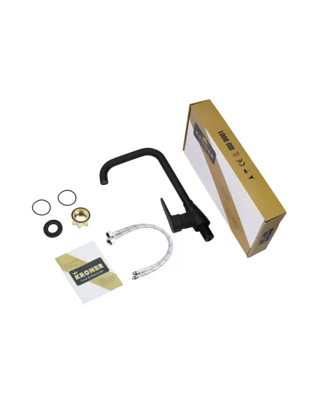 Смеситель для кухни Kroner KRM Elbe - SCH030, черный