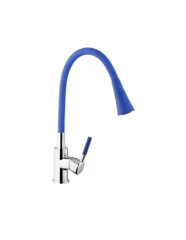 Смеситель для кухни Kroner KRM Kuche - C132BLE, с гибким изливом