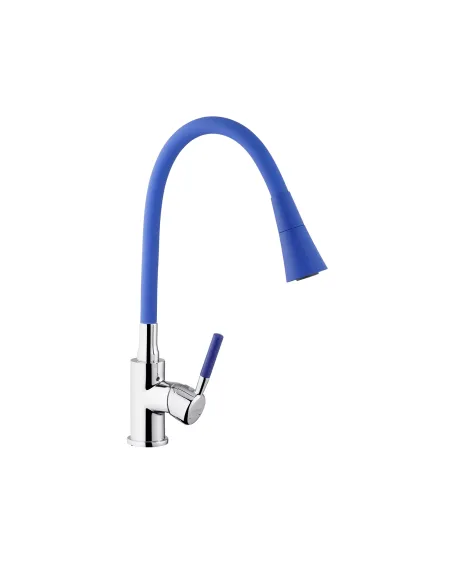 Змішувач для кухні Kroner KRM Kuche - C132BLE, з гнучким виливом
