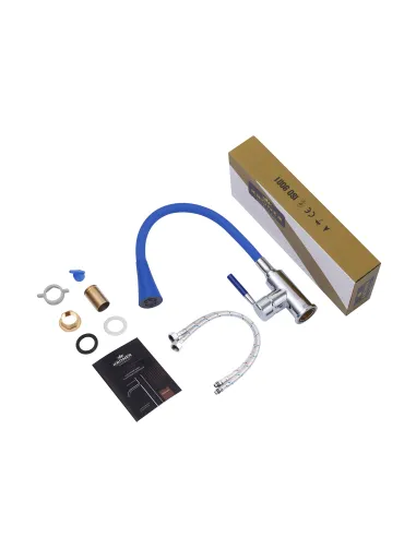 Змішувач для кухні Kroner KRM Kuche - C132BLE, з гнучким виливом