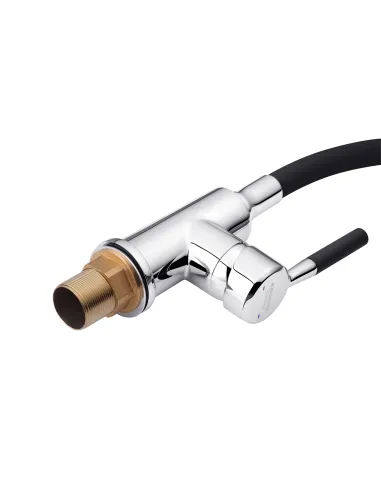 Змішувач для кухні Kroner KRM Kuche - C132BLK, з гнучким виливом