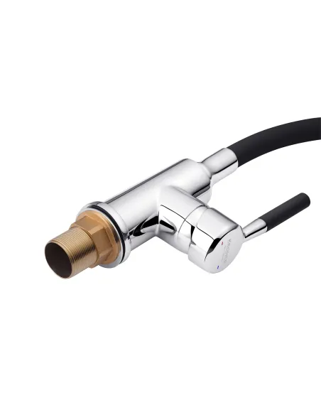 Смеситель для кухни Kroner KRM Kuche - C132BLK, с гибким изливом