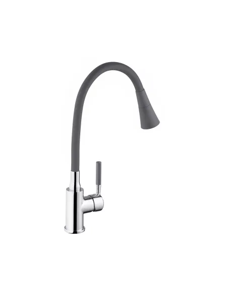 Змішувач для кухні Kroner KRM Kuche - C132GRA, з гнучким виливом