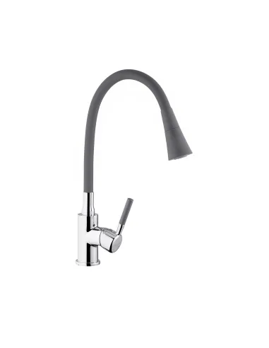 Змішувач для кухні Kroner KRM Kuche - C132GRA, з гнучким виливом