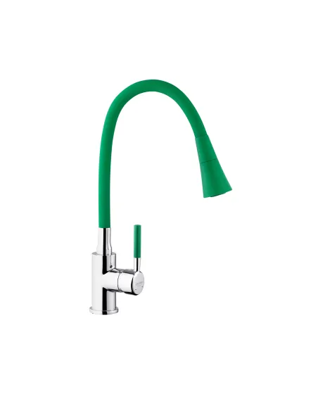 Змішувач для кухні Kroner KRM Kuche - C132GRN, з гнучким виливом