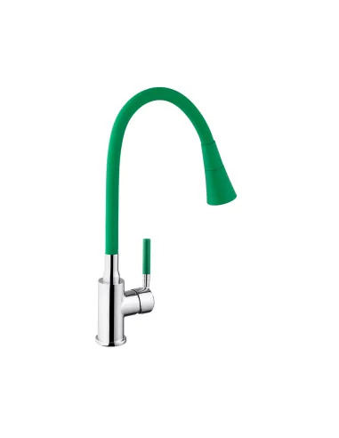 Змішувач для кухні Kroner KRM Kuche - C132GRN, з гнучким виливом