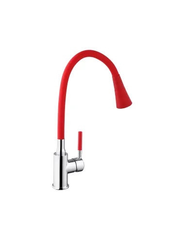 Смеситель для кухни Kroner KRM Kuche - C132RED, с гибким изливом
