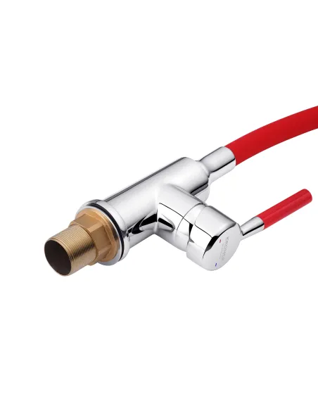 Змішувач для кухні Kroner KRM Kuche - C132RED, з гнучким виливом