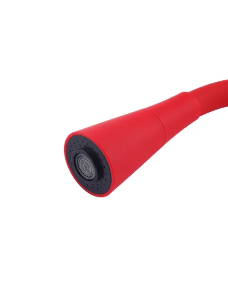 Змішувач для кухні Kroner KRM Kuche - C132RED, з гнучким виливом