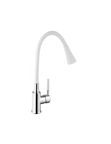 Змішувач для кухні Kroner KRM Kuche - C132WHI, з гнучким виливом