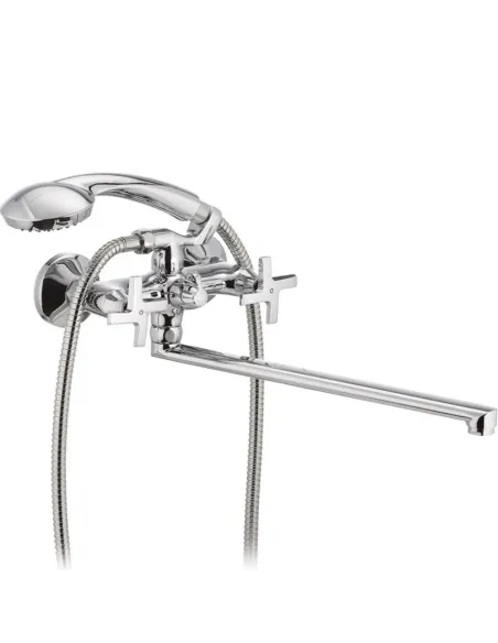 Змішувач для ванни Mixxus Premium Galaxy 140 MI0621 з душовим набором, двовентильний