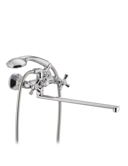 Смеситель для ванны Mixxus Premium Retro 142 MI1673 с душевым набором, двухвентильный