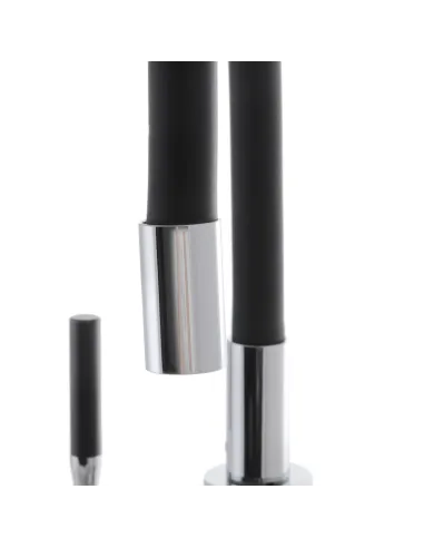 Змішувач для кухні Mixxus Premium Rio 011 Refl.Black MI5815 з чорним гнучким виливом