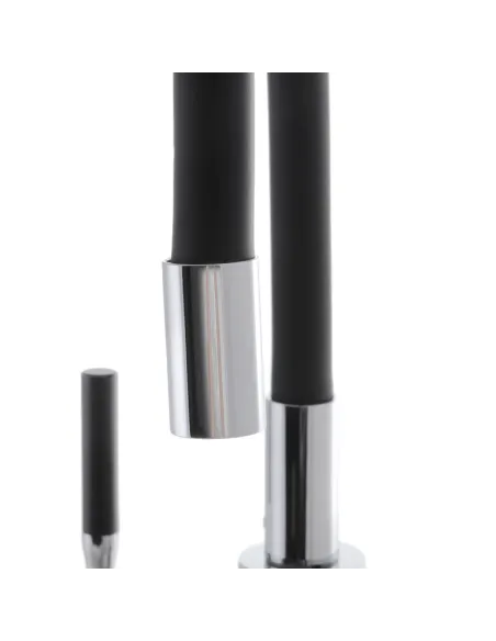 Смеситель для кухни Mixxus Premium Rio 011 Refl.Black MI5815 с черным гибким изливом