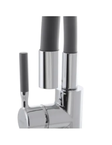 Змішувач для кухні Mixxus Premium Rio 011 Refl.Gray MI5816 із сірим гнучким виливом