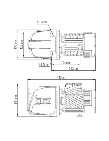 Відцентровий поверхневий насос Pumpman JET100, 0.75 кВт, самовсмоктувальний
