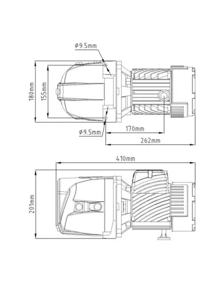 Центробежный поверхностный насос Pumpman JET100, 0.75 кВт, самовсасывающий