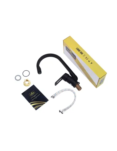 Смеситель для кухни Kroner KRM Zenda - SCH030, черный