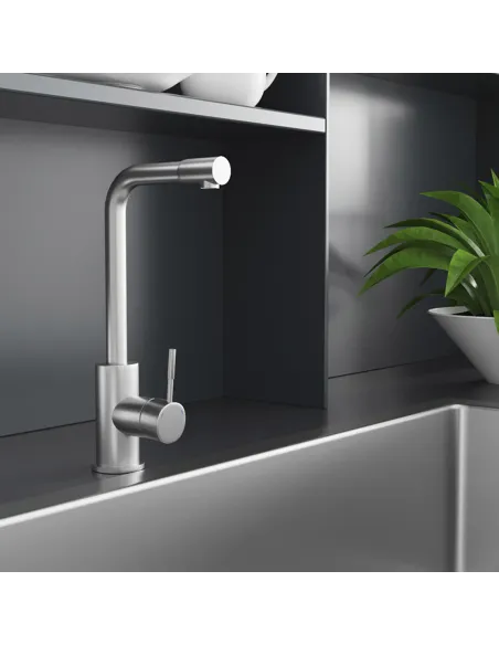 Смеситель для кухни Kroner KRP Edelstahl Klassisch - ESG034