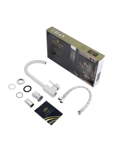 Смеситель для кухни Kroner KRP Edelstahl Klassisch - GRA035, серый