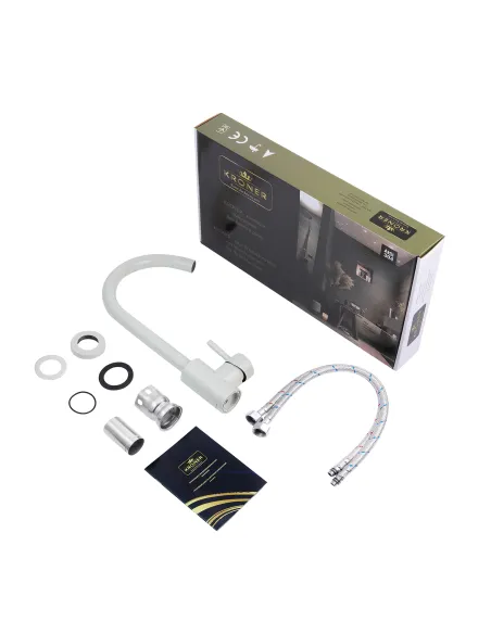 Змішувач для кухні Kroner KRP Edelstahl Klassisch - GRA035, сірий Змішувач для кухні Kroner KRP Edelstahl Klassisch - GRA035, сірий