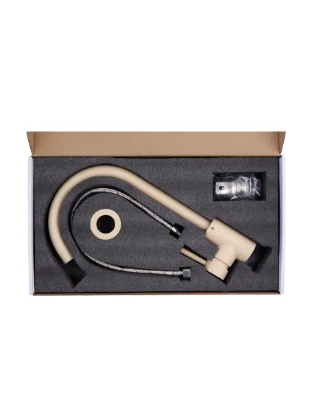 Смеситель для кухни Kroner KRP Edelstahl Klassisch - MAR035, песочный