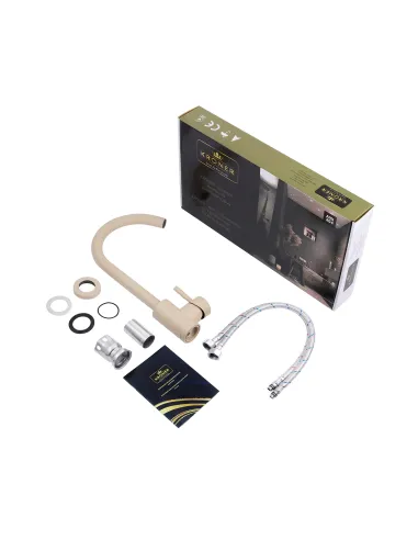 Смеситель для кухни Kroner KRP Edelstahl Klassisch - MAR035, песочный