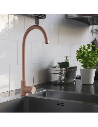 Смеситель для кухни Kroner KRP Edelstahl Klassisch - MAR035, песочный