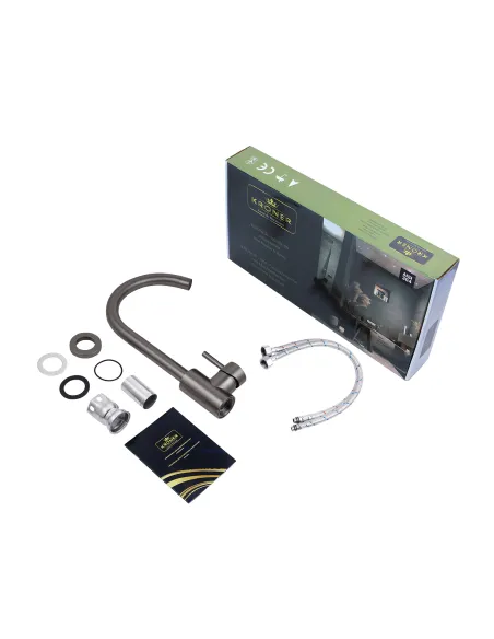 Смеситель для кухни Kroner KRP Edelstahl Klassisch - SCH035PVD, графит