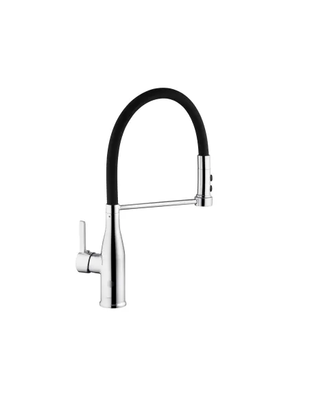 Змішувач для кухні Kroner KRP Ersel - C03111BLK, з гнучким виливом