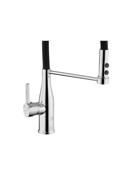 Змішувач для кухні Kroner KRP Ersel - C03111BLK, з гнучким виливом