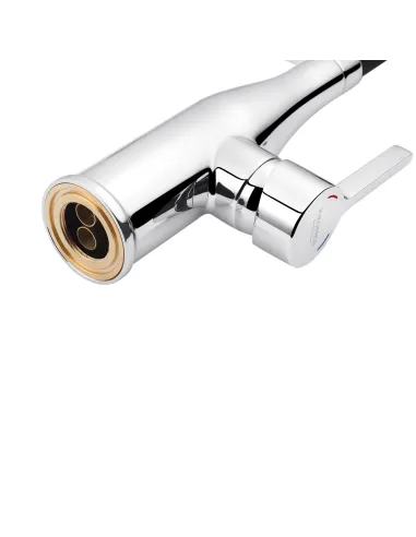 Змішувач для кухні Kroner KRP Ersel - C03111BLK, з гнучким виливом