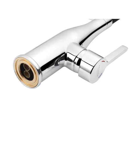 Змішувач для кухні Kroner KRP Ersel - C03111BLK, з гнучким виливом