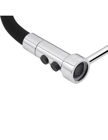 Змішувач для кухні Kroner KRP Ersel - C03111BLK, з гнучким виливом