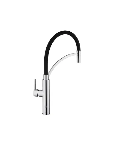 Смеситель для кухни Kroner KRP Ersel - C03900BLK, с гибким изливом